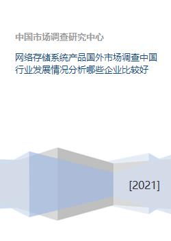 网络存储系统产品国外市场调查中国行业发展情况分析哪些企业比较好